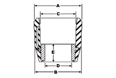 Packer Cup Dimensions